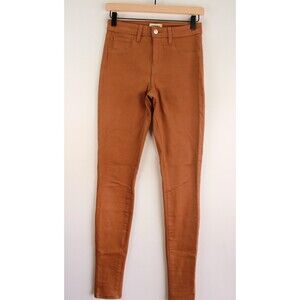 L Agence Women Jeans Brown Denim Skinny Casual Stretch Zip Fly 5 Pockets Size 26